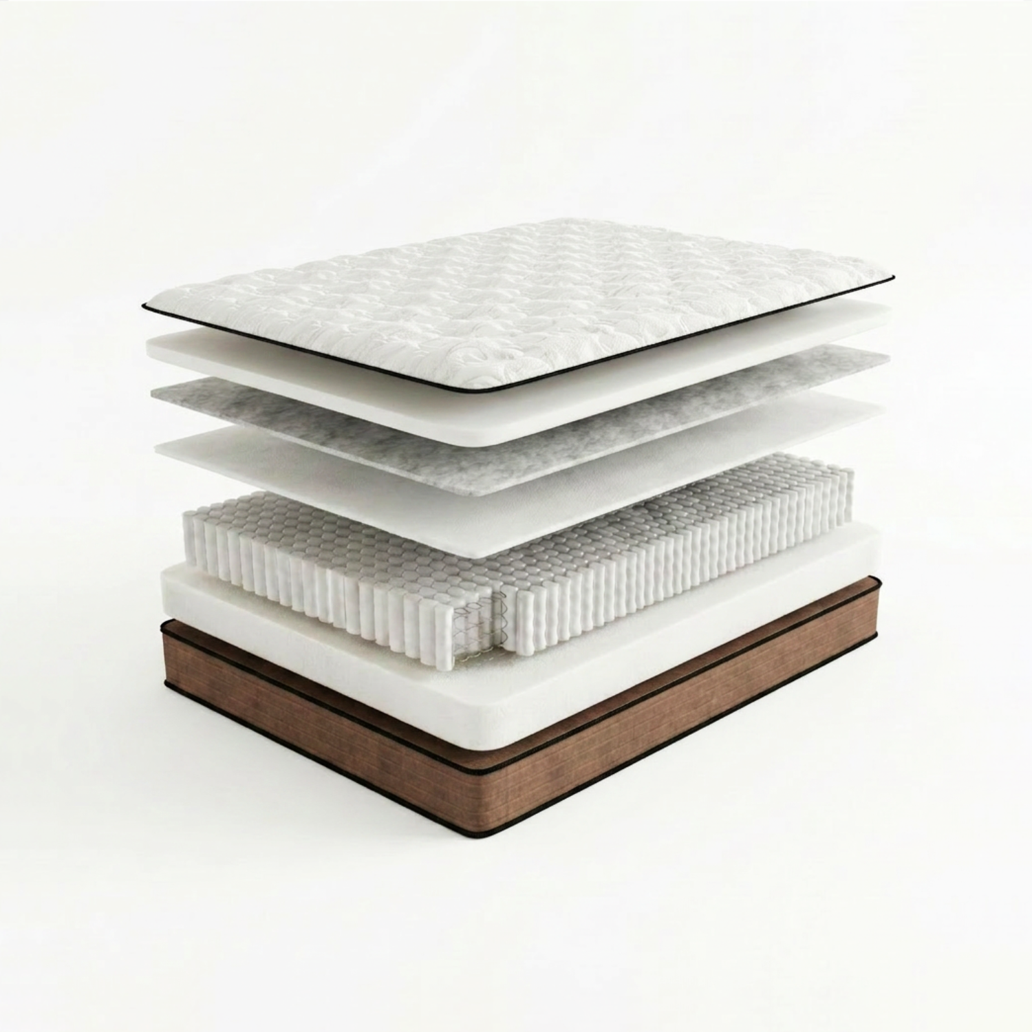Матрас пружинный Rashell Silver Soft 120 х 200 см, чехол Стрейчевый жаккард Lux